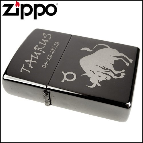 ☆哈洛德小舖☆全新【ZIPPO】雷雕創作~12星座系列-雷射雕刻打火機(黑冰