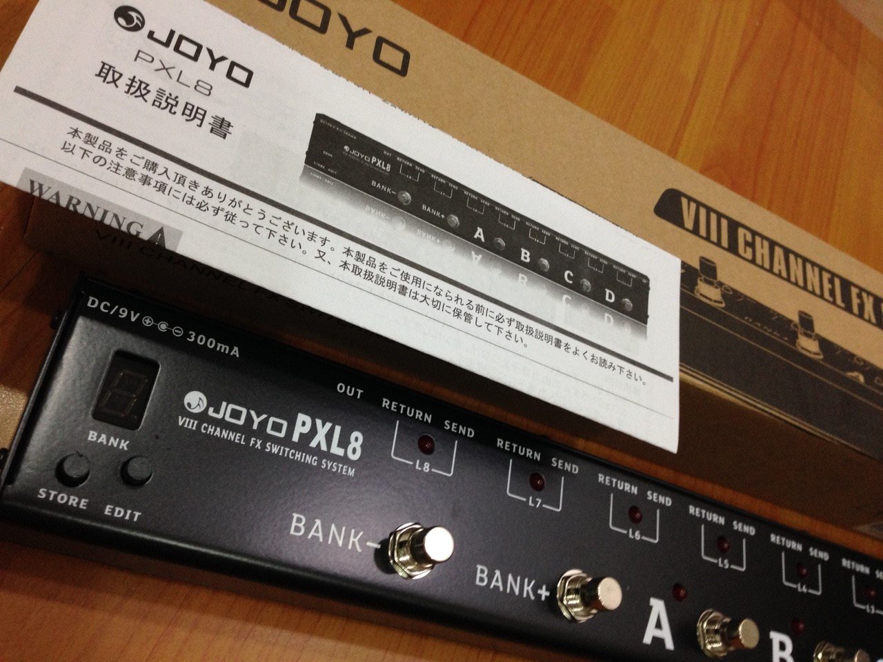 JOYO PXL8 VIII CHANNEL FX SWITCHING SYSTEM 可程式記憶效果器控制切