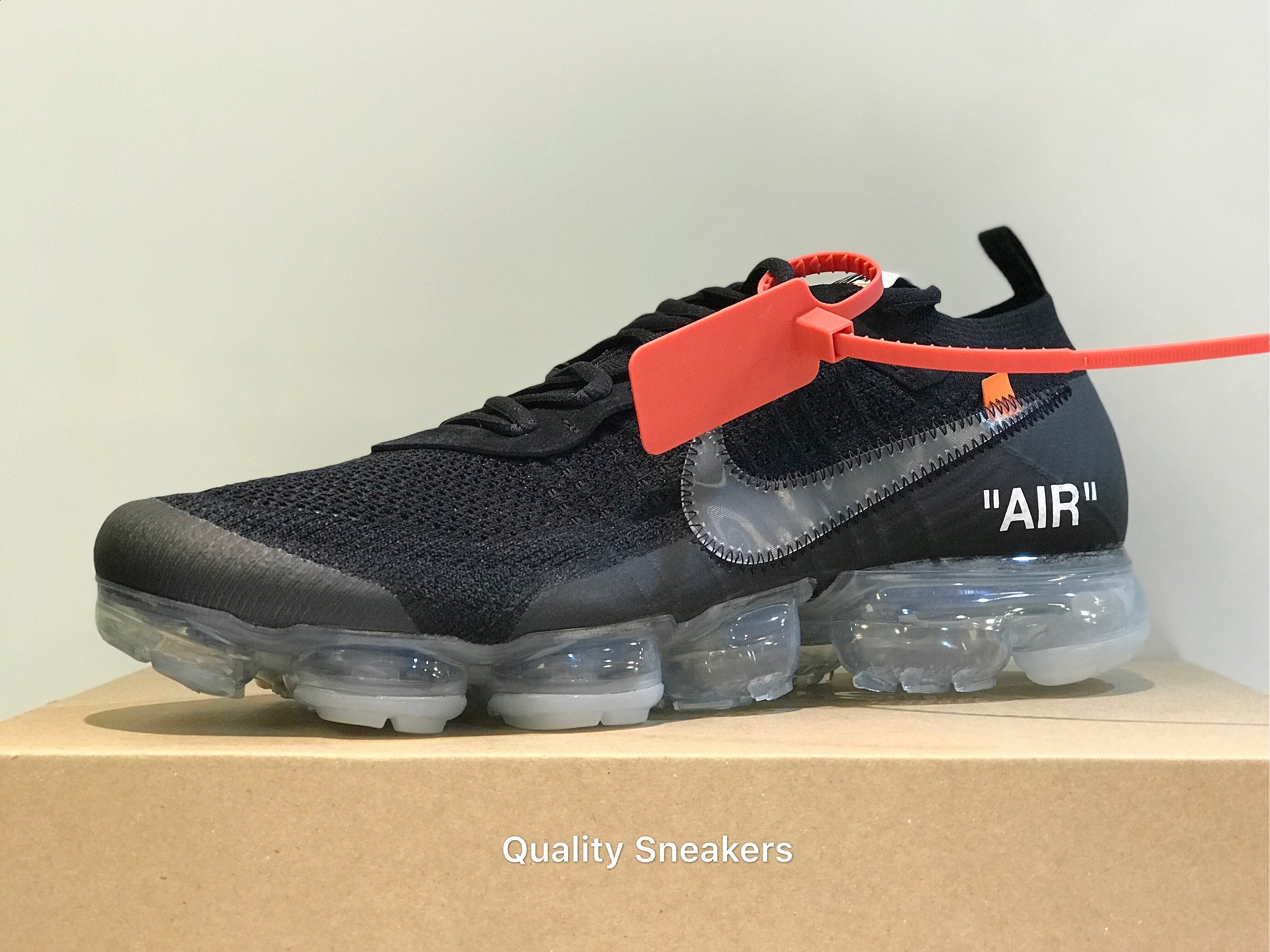 現貨- Off-White x Nike Air VaporMax Flyknit 黑魂氣墊AA3831-002