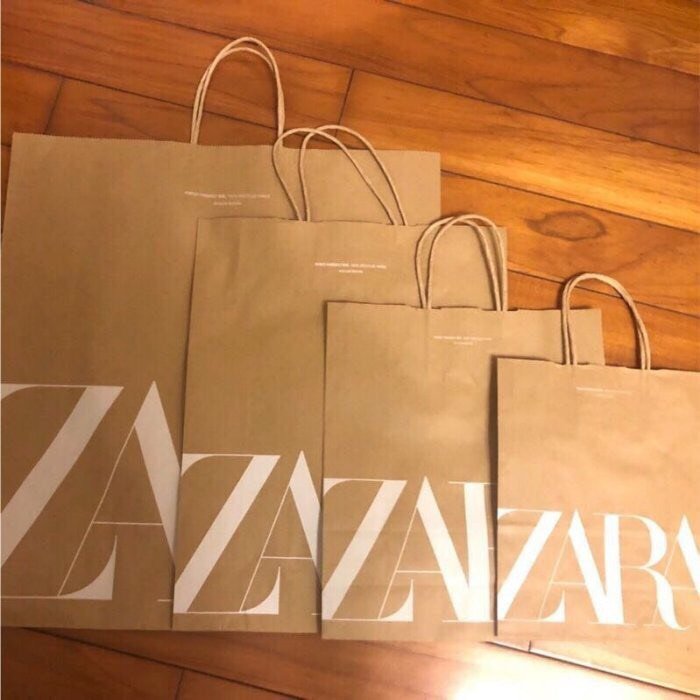 國外專櫃品牌紙袋 西班牙zara 紙袋 提袋 環保袋 購物袋 禮物袋 Yahoo奇摩拍賣