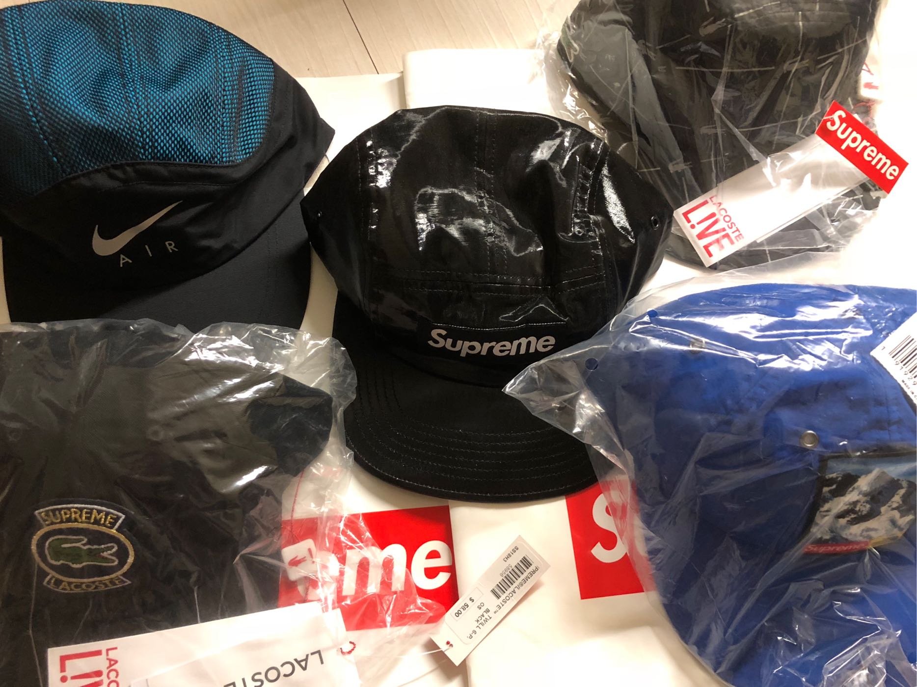 全新正品Supreme x The North Face® Mountain 6-Panel Hat 北臉藍六