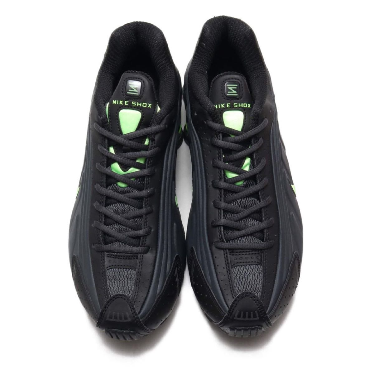 R'代購Nike Shox R4 Anthracite Ghost Green Volt 彈簧鞋黑綠104265