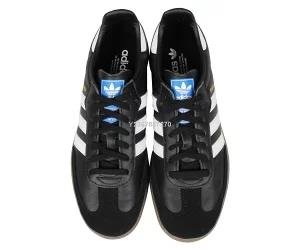 Adidas Samba OG黑白焦糖底皮革麂皮低幫休閒滑板鞋B75807男女鞋| Yahoo