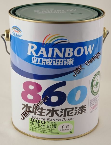 【歐樂克修繕家】虹牌油漆 860平光水泥漆 1加侖 信用卡賣場 (3.785公升) 另有5加侖