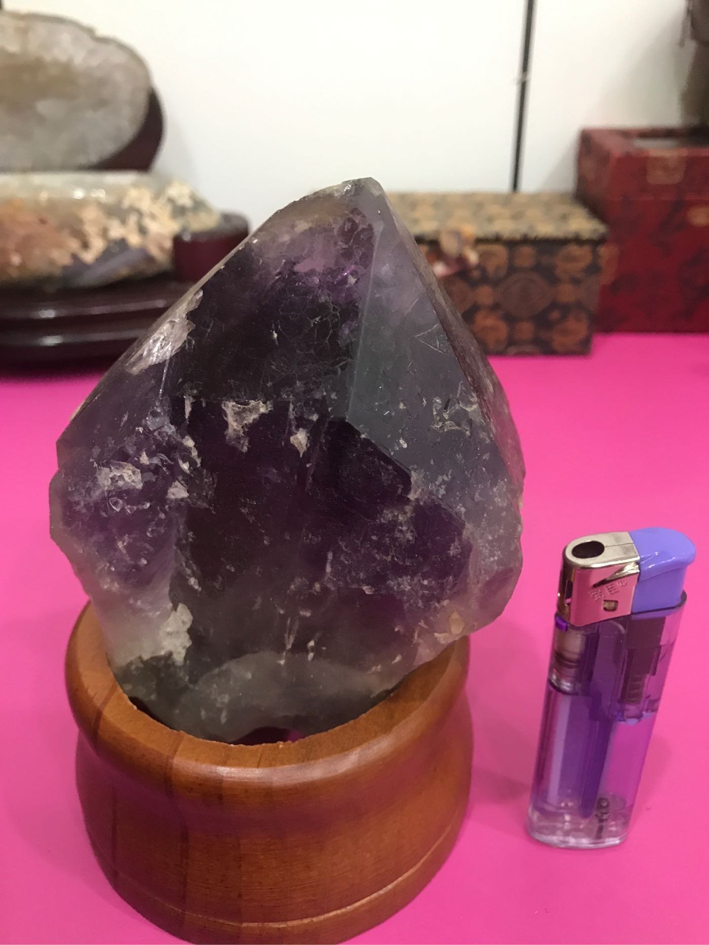 Natural Raw Amethyst Crystal Point