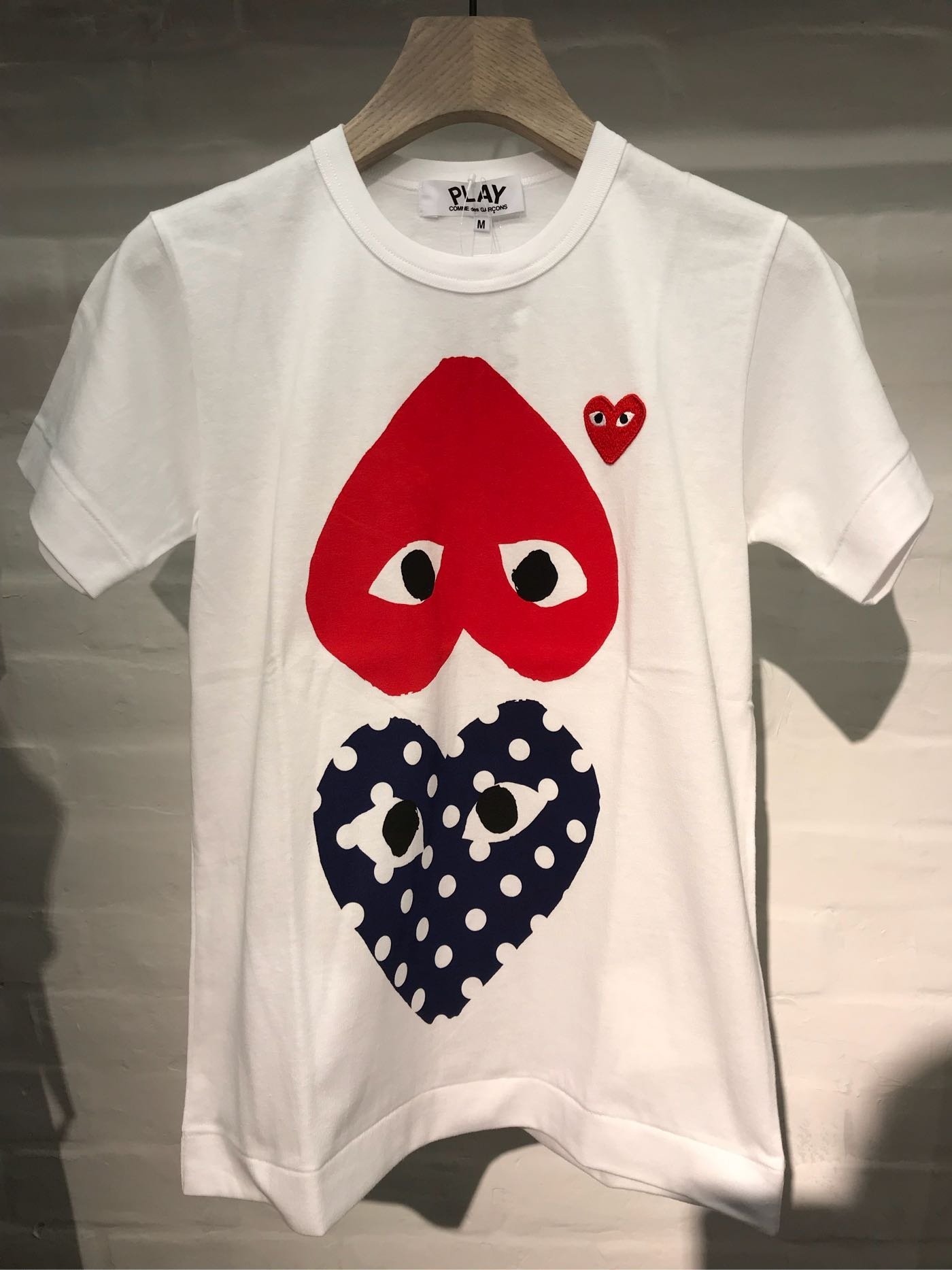 Comme des garcons 川久保玲PLAY 系列兩顆愛心限量版紅愛心點點愛心