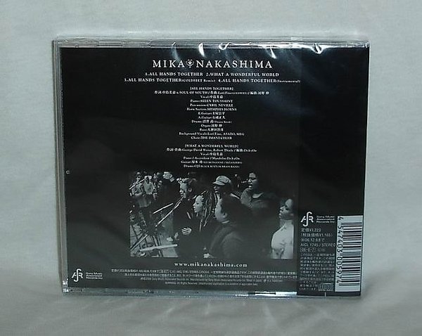 中島美嘉Mika Nakashima-All Hands Together(日版初回限定盤CD-付專屬