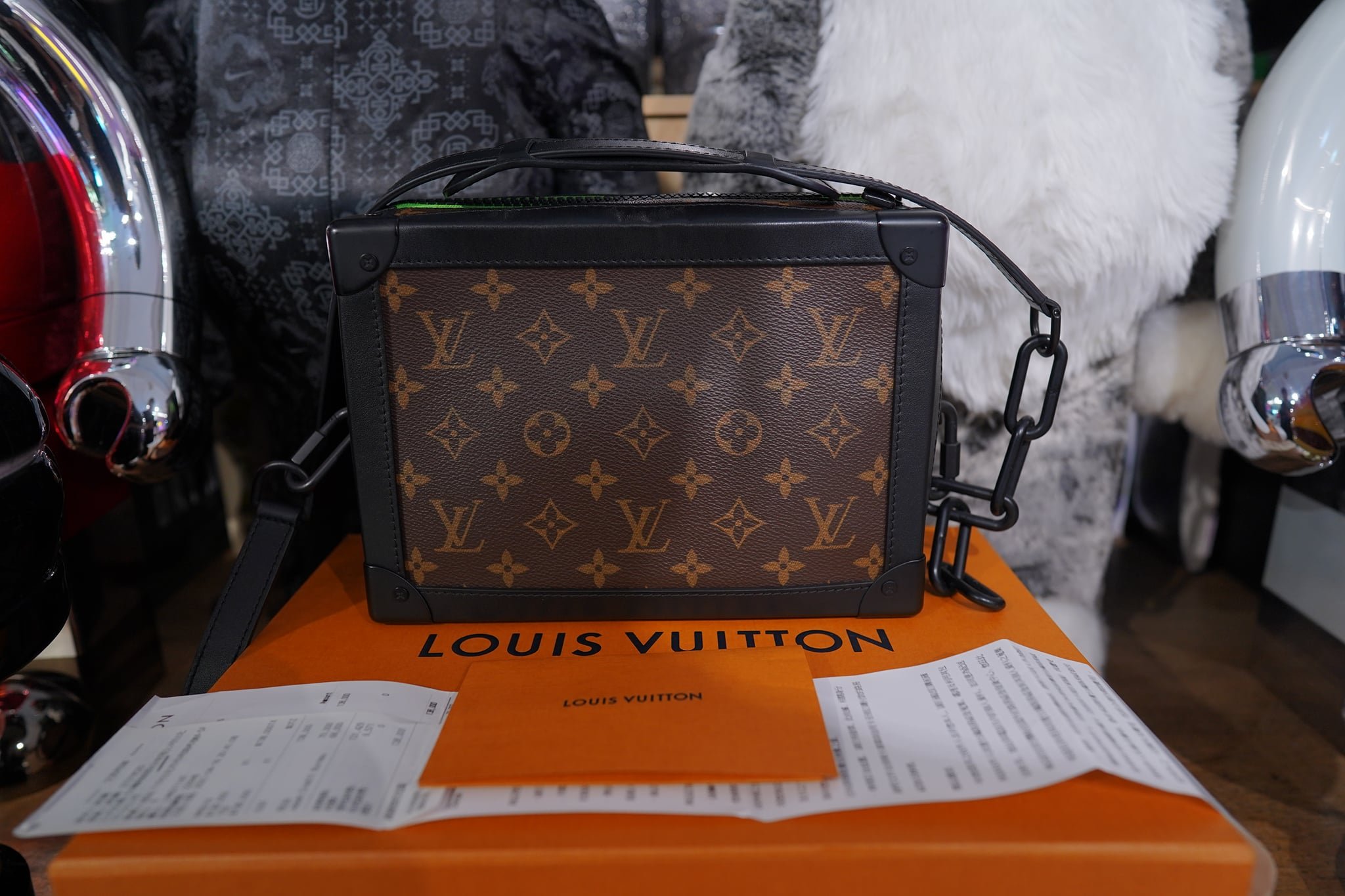 Louis Vuitton ECLIPSE Mini Soft Trunk Review, Unboxing, & Try On (Monogram  Canvas Virgil Abloh SS19) 