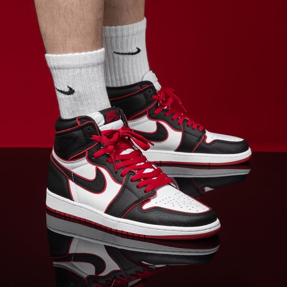 AYW】NIKE AIR JORDAN 1 RETRO HIGH OG BLOODLINE AJ1 黑紅籃球鞋運動