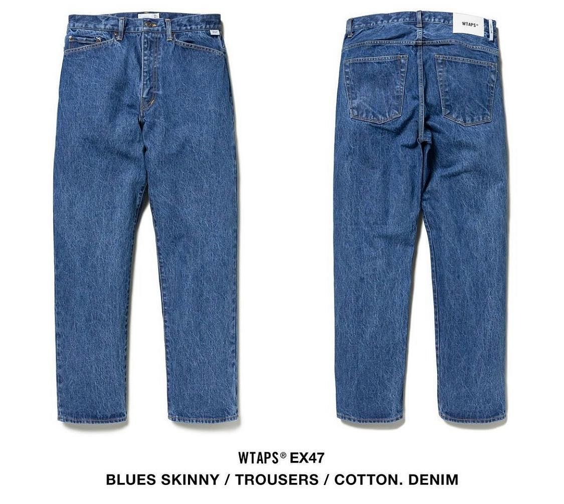 WTAPS 232BRDT-PTM07 BLUES SKINNY / TROUSERS / COTTON. DENIM。太陽