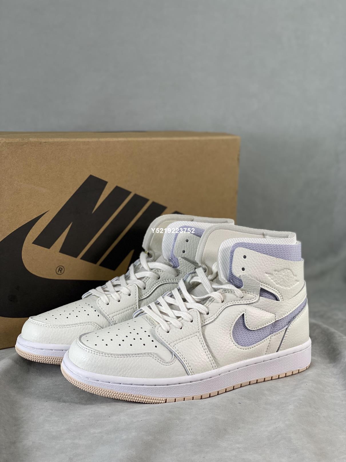 AIR JORDAN 1 ZOOM COMFORT Sail Pearl White 高筒男女鞋CT0979-107