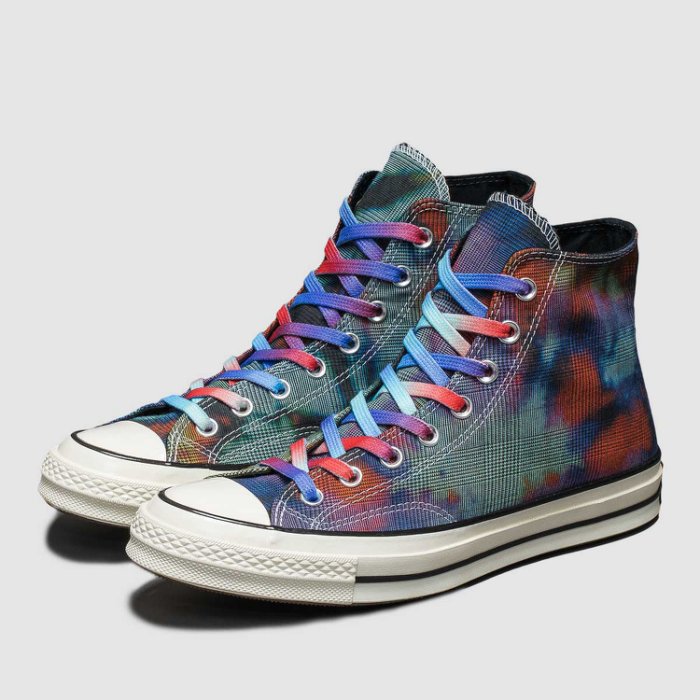 R Converse Chuck 70 Hi Tie Dye Plaid Multicolor 168752C