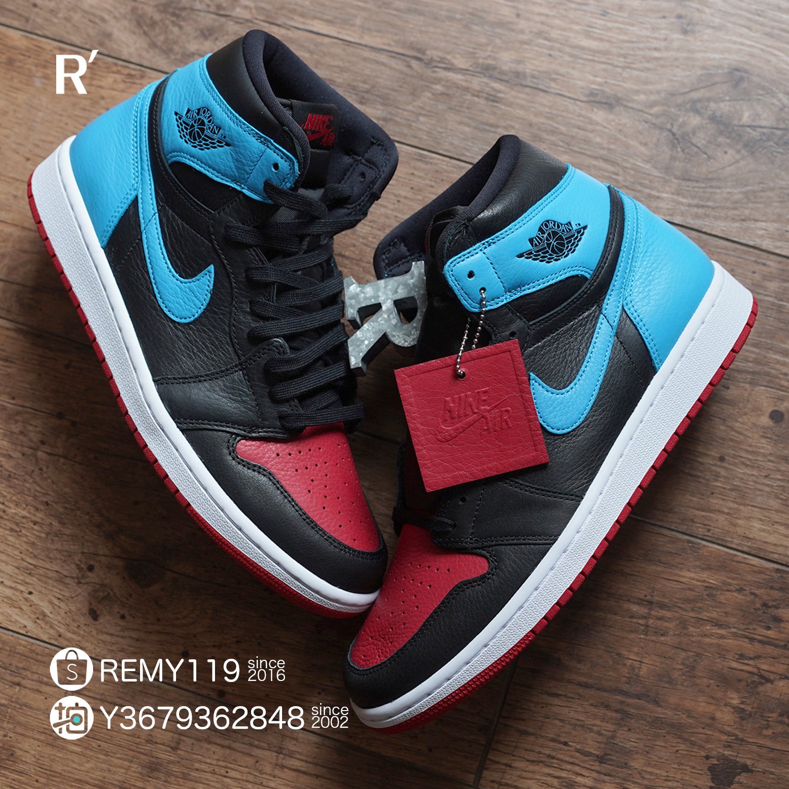 R'代購Jordan 1 Retro High UNC to Chicago 北卡藍紅黑白CD0461-046