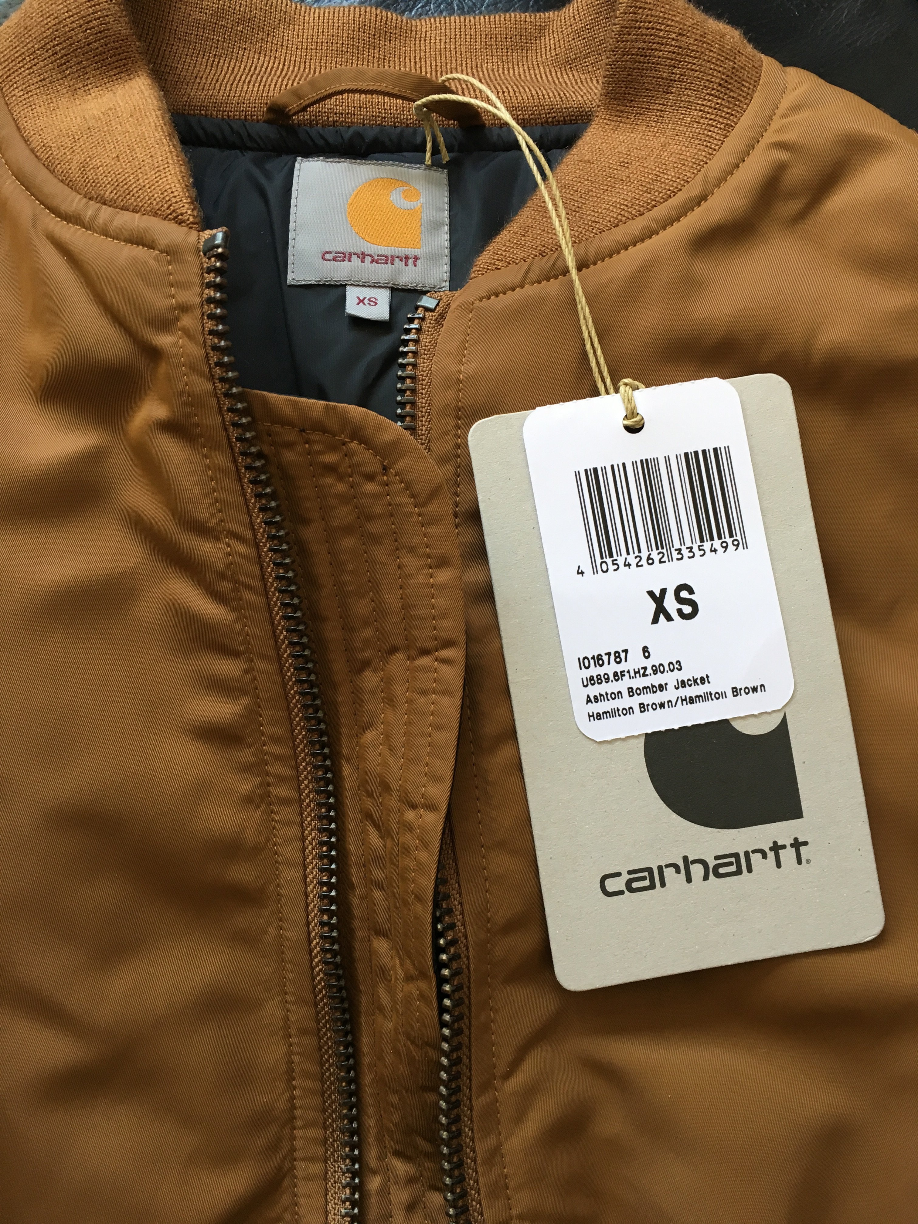 Carhartt WIP Ashton Bomber Jacket 飛行外套大地黃土色男生XS號