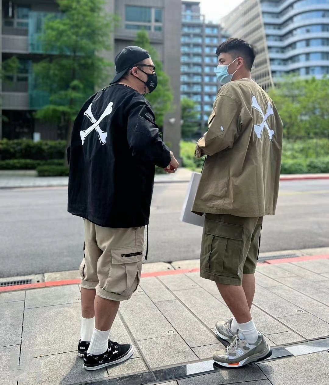 Koala海購 大牌潮款現貨WTAPS SCOUT LS NYCO TUSSAH無領骨頭工裝長袖襯衫男22SS