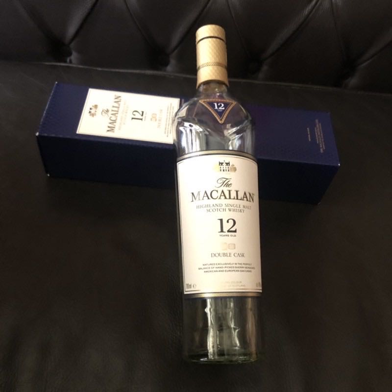 MACALLAN 麥卡倫12年威士忌空酒瓶(700ml)/多用途玻璃空瓶/空洋酒瓶