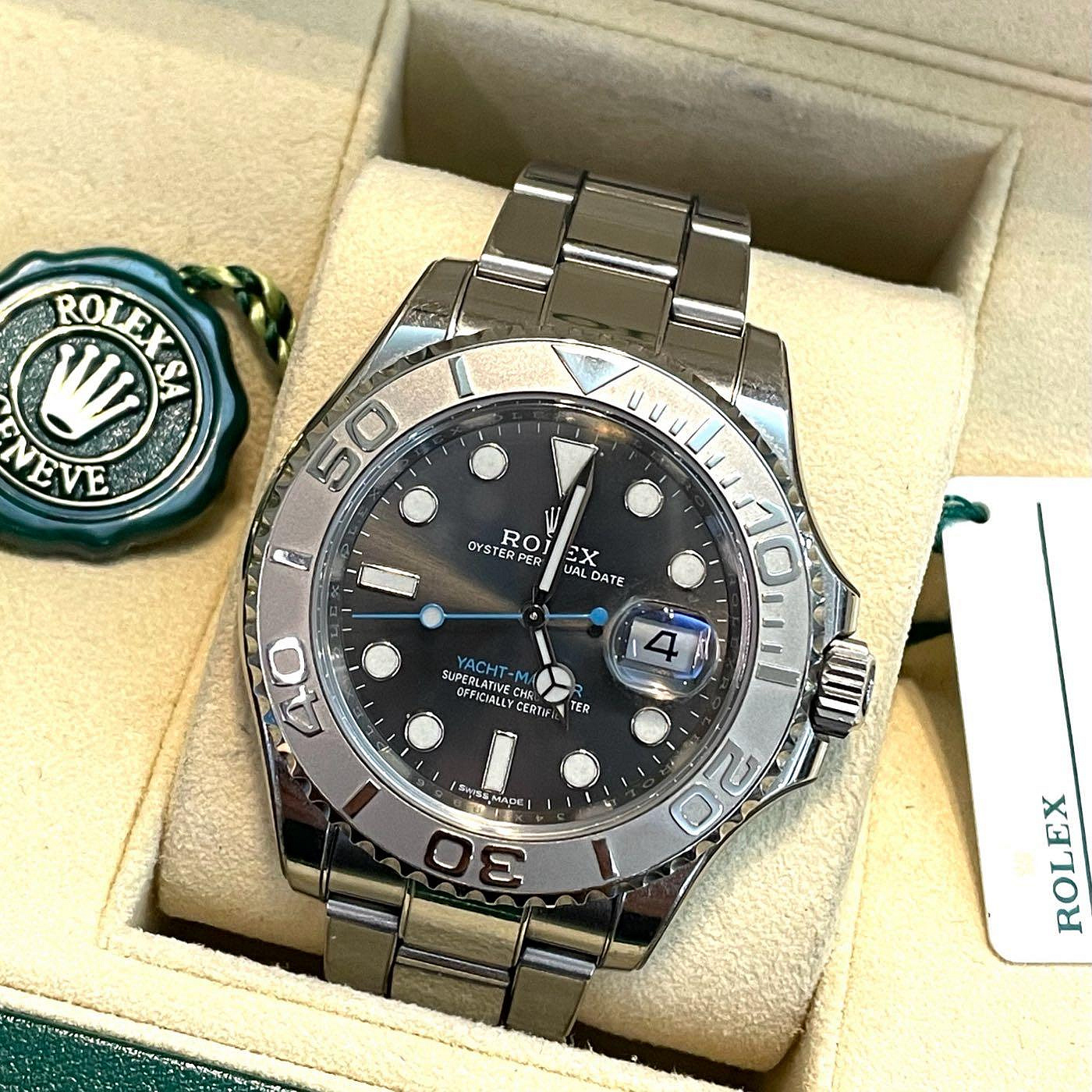 （已交流）Rolex 116622 灰面藍針遊艇 40mm