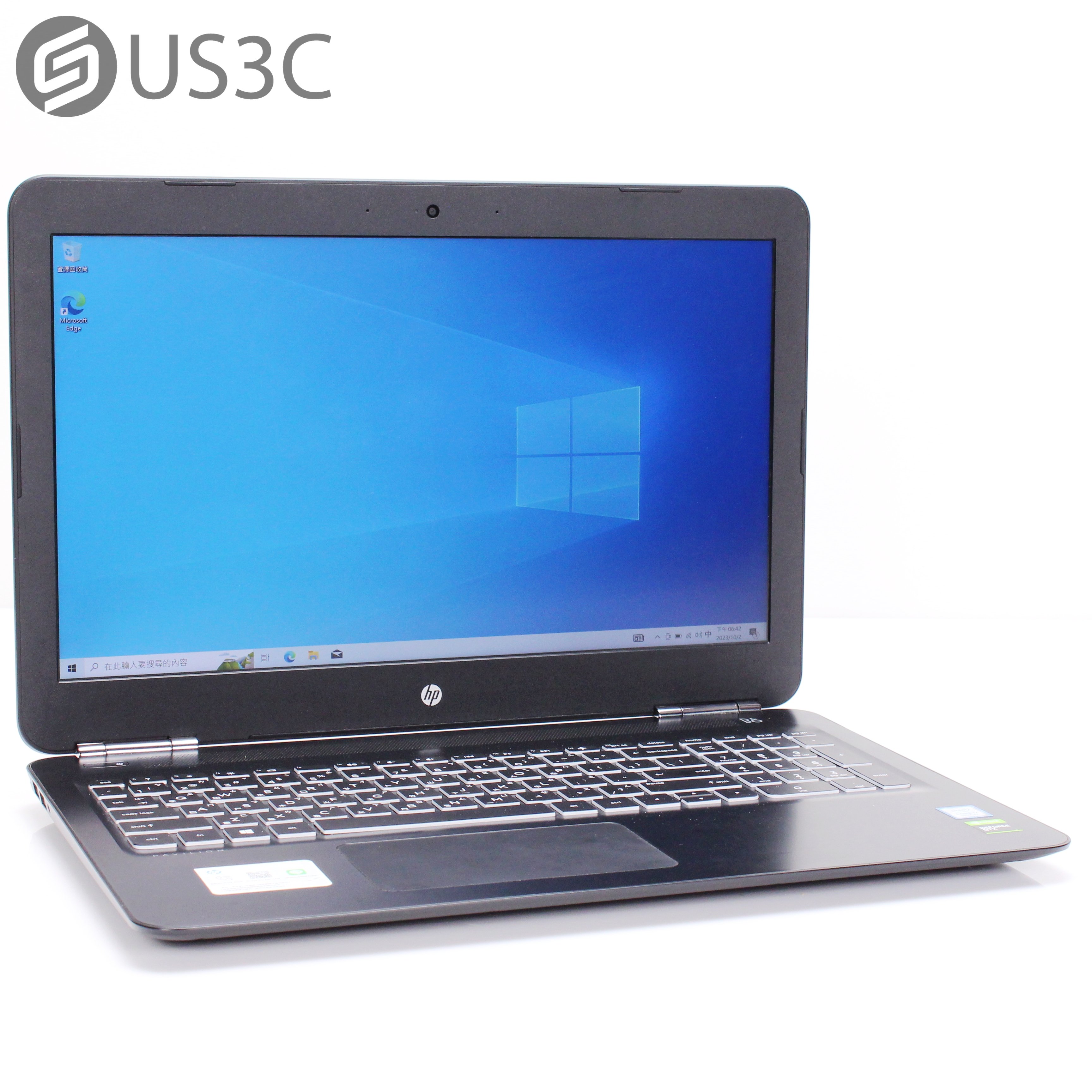 【US3C-台南店】惠普 HP Pavilion 15-bc517tx 15吋 FHD i7-9750H 8G 256G SSD+1T GTX1650 二手筆電