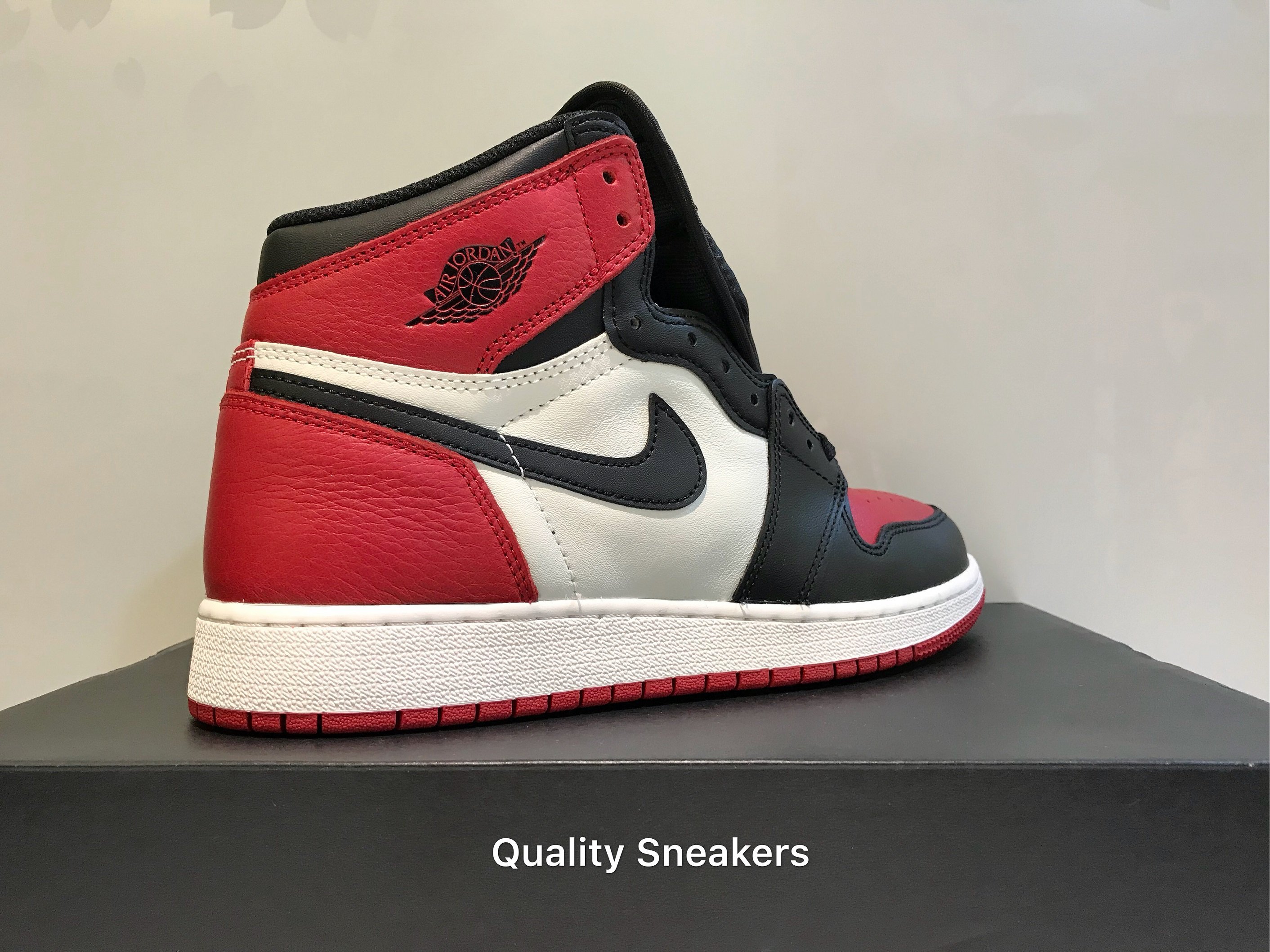 暫售- Jordan 1 Retro Bred Toe 黑紅紅頭GS 女段7Y 25 cm 575441-610