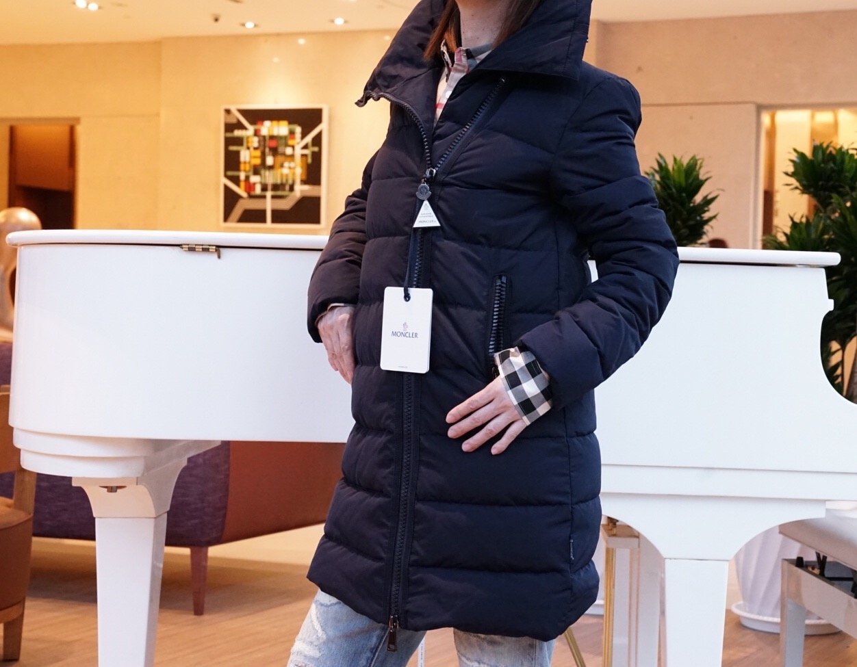 Moncler GERBOISE Down Jacket 羽絨中長版外套深藍現貨| Yahoo奇摩拍賣