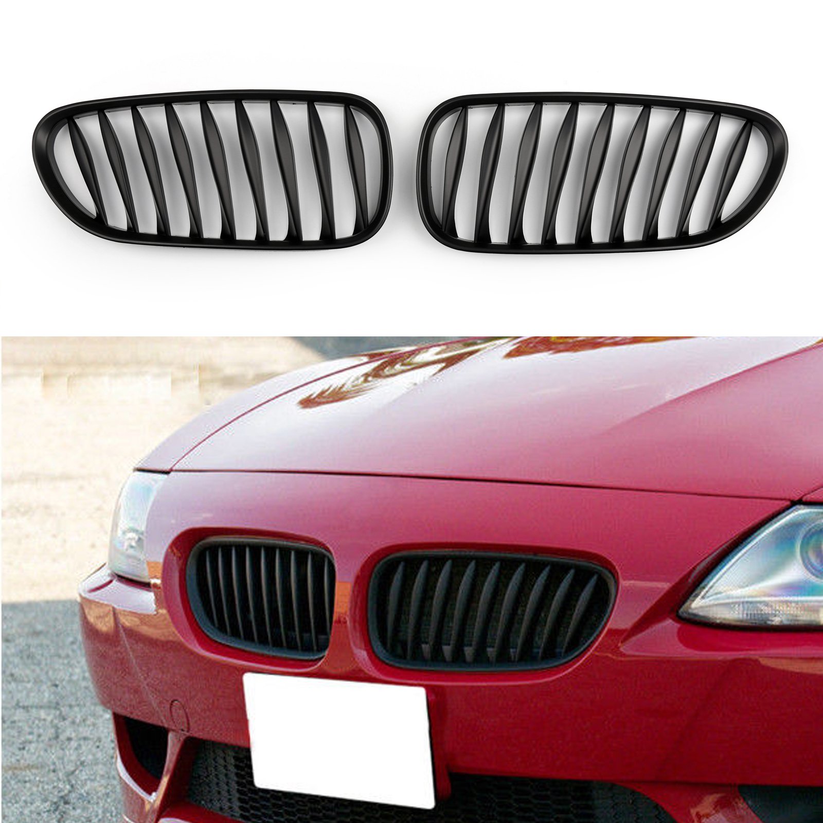 BMW Z4 E85 E86 2003-2008專用水箱護罩黑色M-Power-極限超快感