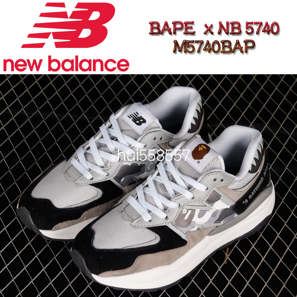 正貨Bape x New Balance 5740 中性休閒鞋男女鞋NB老爹鞋M5740BAP 運動