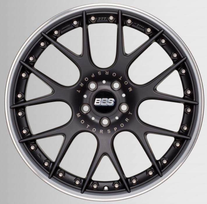 DIP 德國 BBS 鋁圈 CH-R II 消光黑 銀邊 22吋 9.5J ET37 5孔 108 22x9.5J 5/108