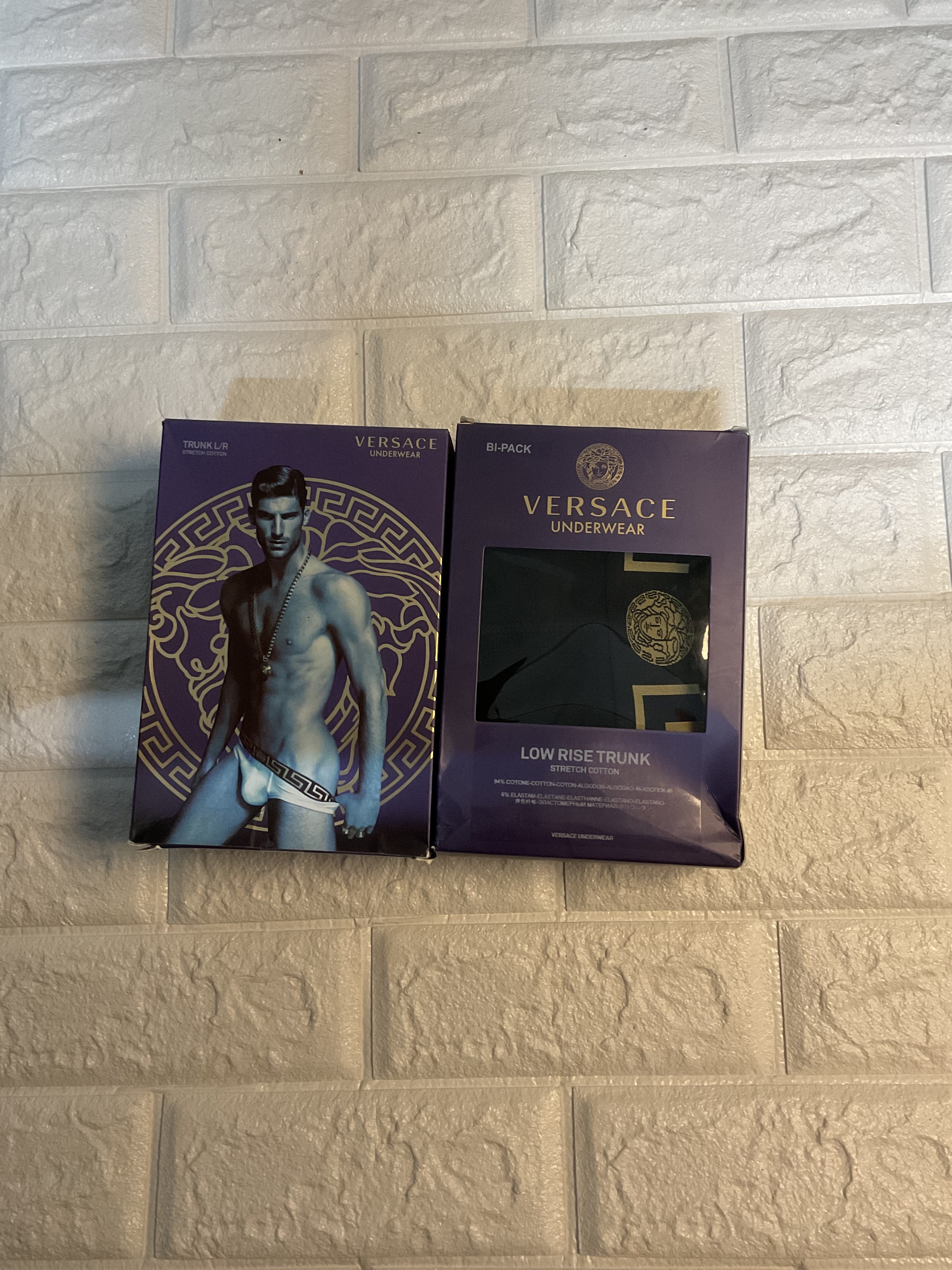 【就是愛買正品】快速出貨【現貨】 正品 VERSACE 運動內褲 四角褲 2件式