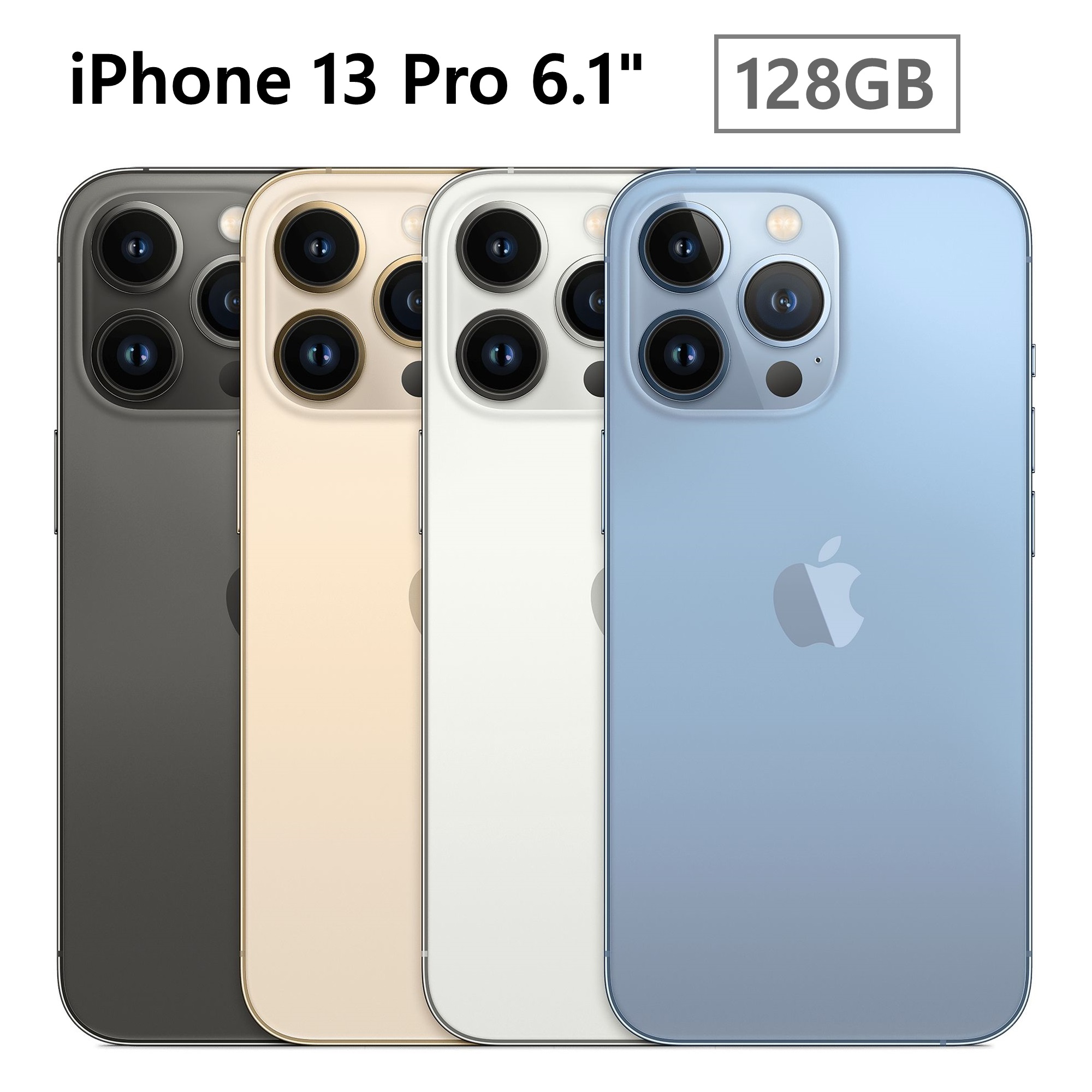 全新未拆 APPLE iPhone 13 Pro 128G 6.1吋 石墨 黑灰 金銀藍 台灣公司貨 保固一年 高雄面交