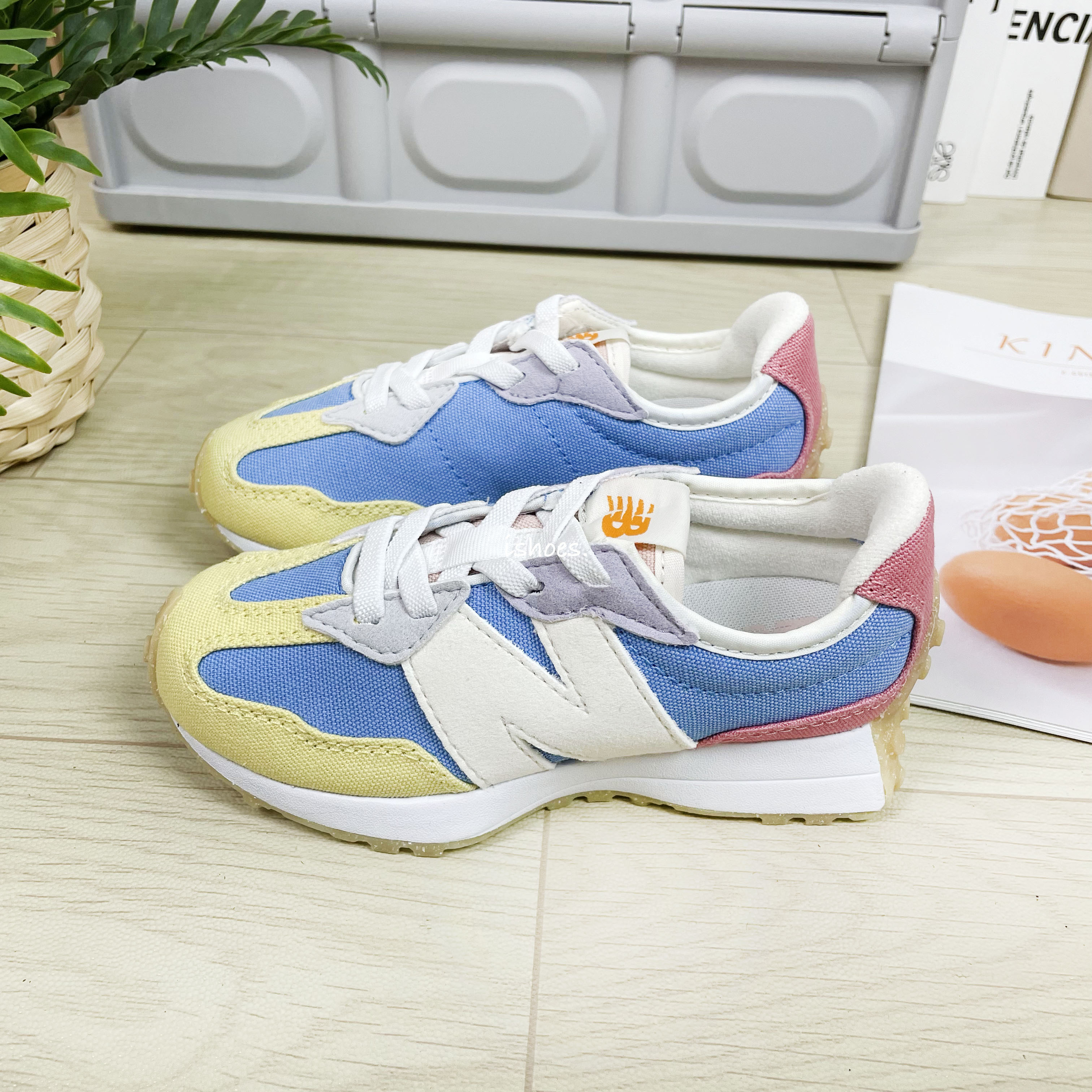 現貨 iShoes正品 New Balance 327 中童 休閒鞋 免綁鞋帶 童鞋 PH327UT PH327FE W