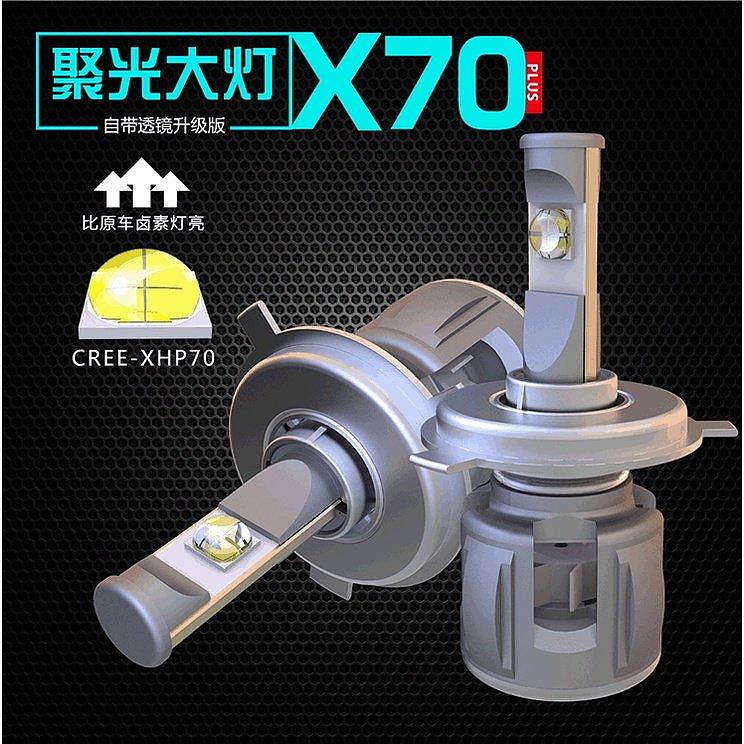 【精選好物】【兩顆價】 X70 H7 H11 LED汽車大燈 前照燈 頭燈 霧燈 6000K cree-xhp70芯片