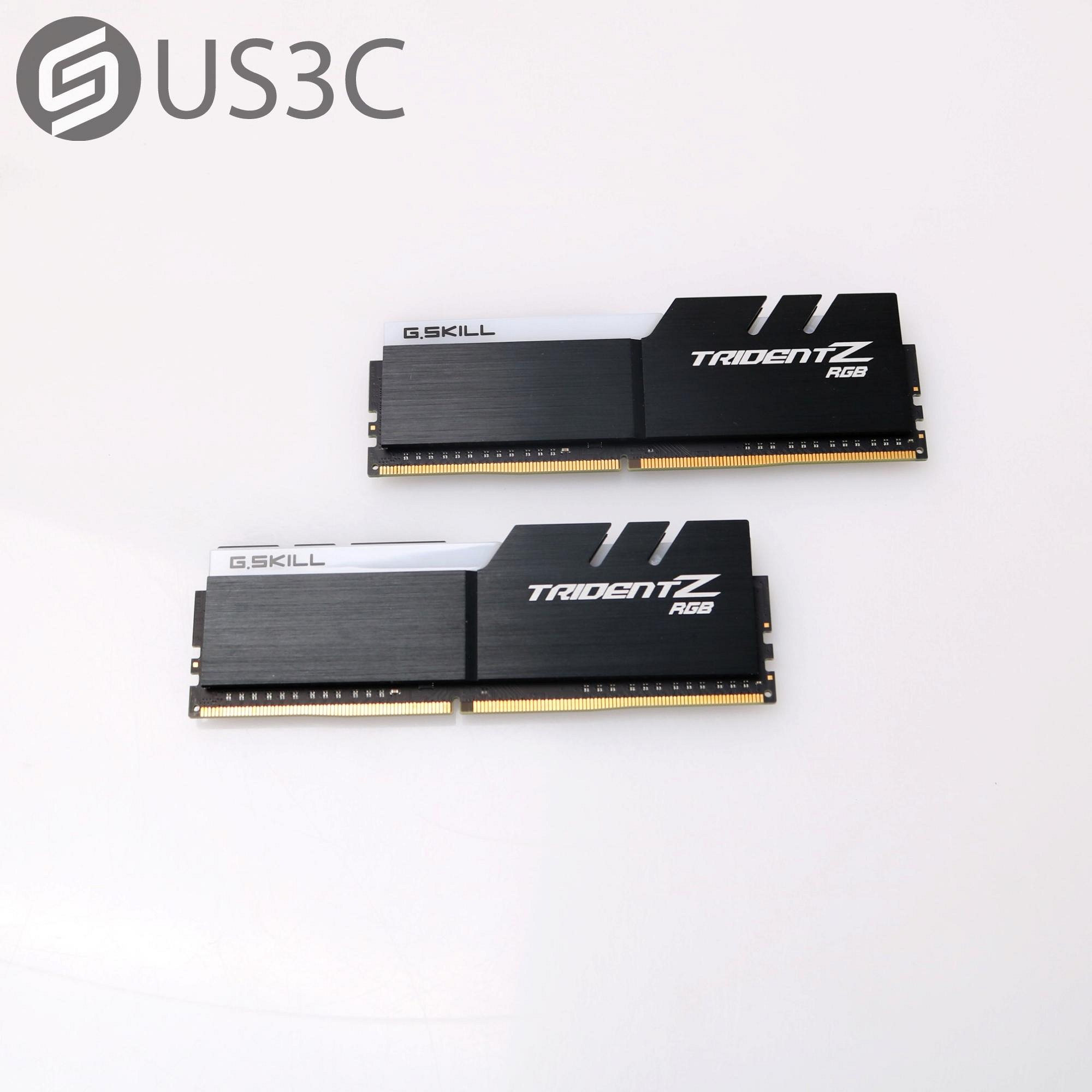 【US3C-桃園春日店】公司貨 芝奇 G.SKILL 幻光戟 Trident Z RGB DDR4 3200 F4-3200C16D-16GTZR 8G*2