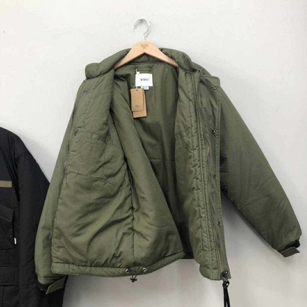 19AW WTAPS MC/JACKET.COPO.TAFFETA 余文樂同款工裝四袋加厚大棉衣棉服