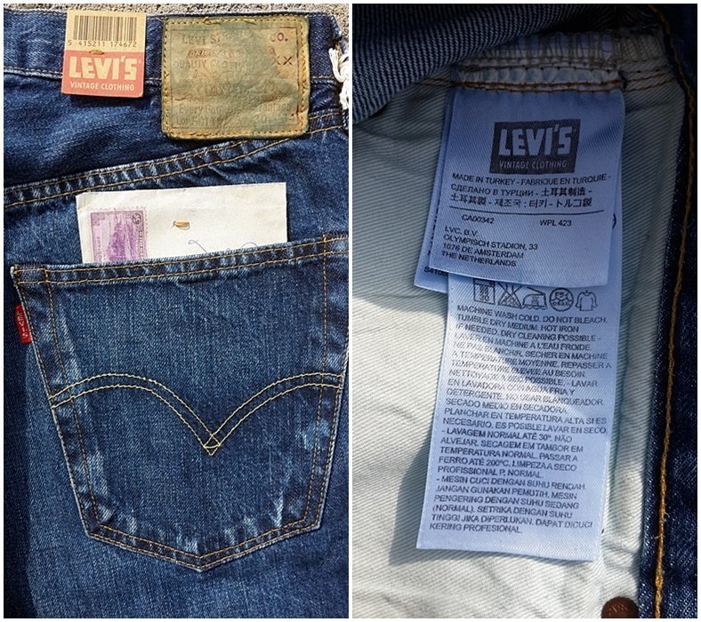 西方不敗全新美國版Levi's LVC 501XX 1947年Jacob 47501 仿舊洗色Levis