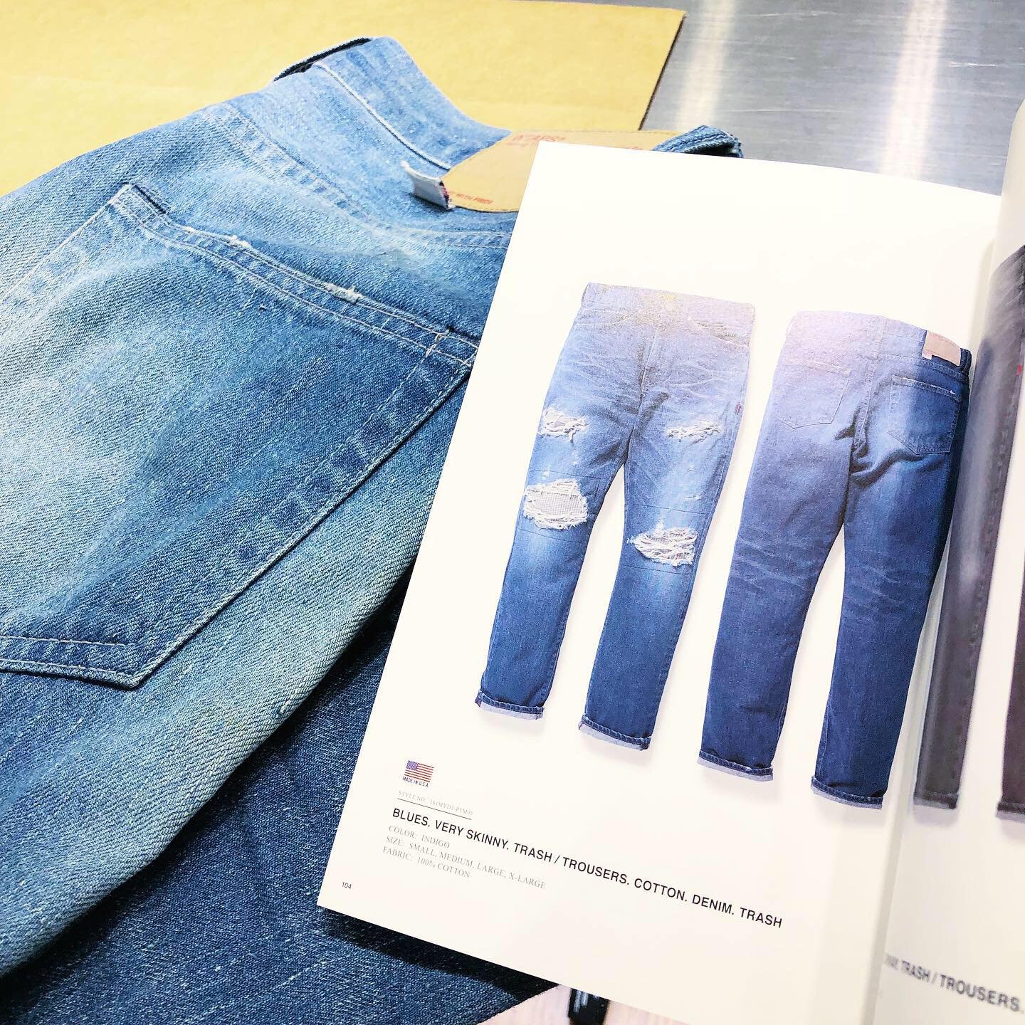 希望商店】WTAPS BLUES VERY SKINNY 16SS 破壞牛仔褲| Yahoo奇摩拍賣