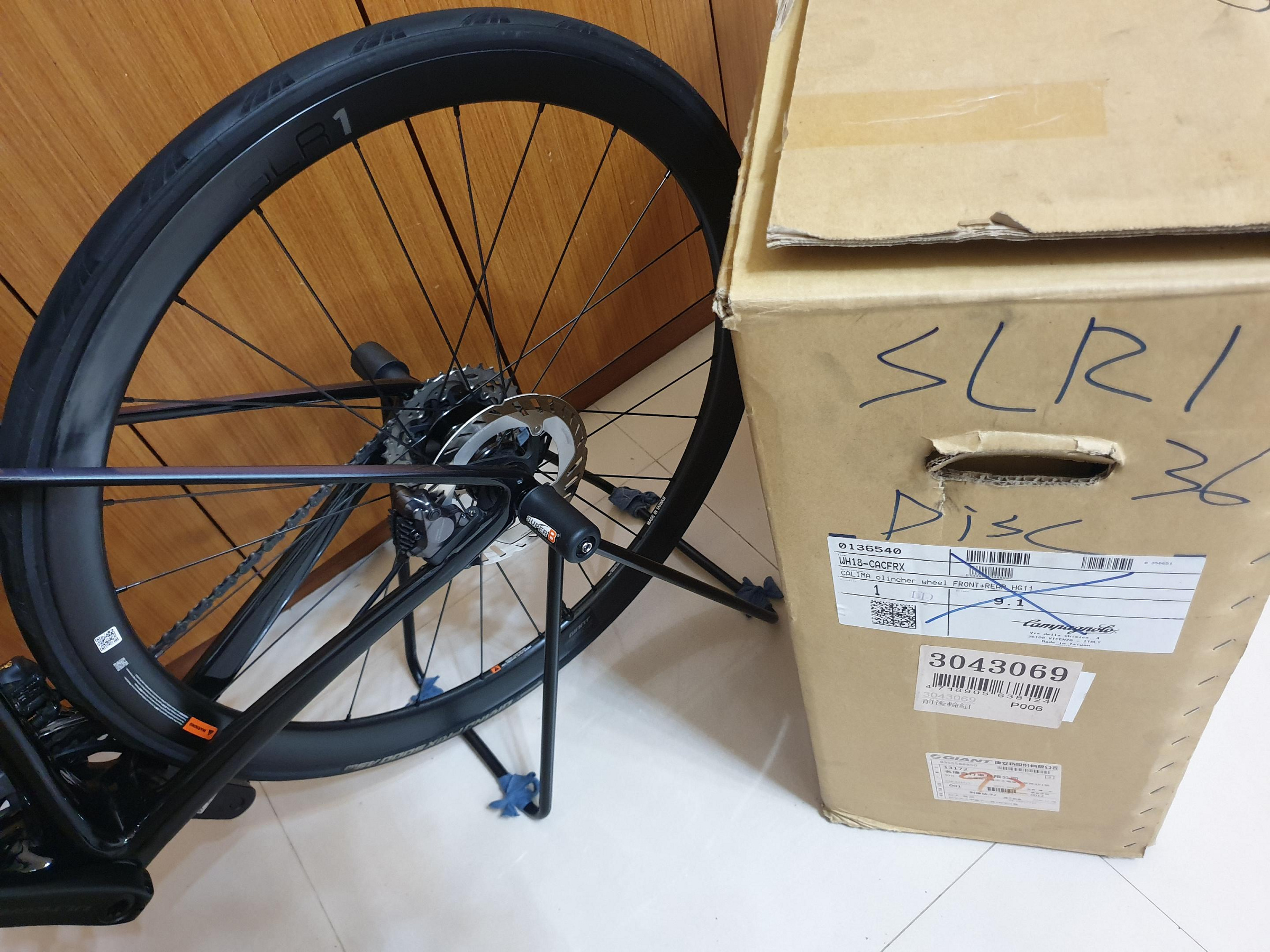 Giant SLR 1 36mm 碟煞輪組 無框勾 SLR1 捷安特 GP5000 ASTR Shimano CL800