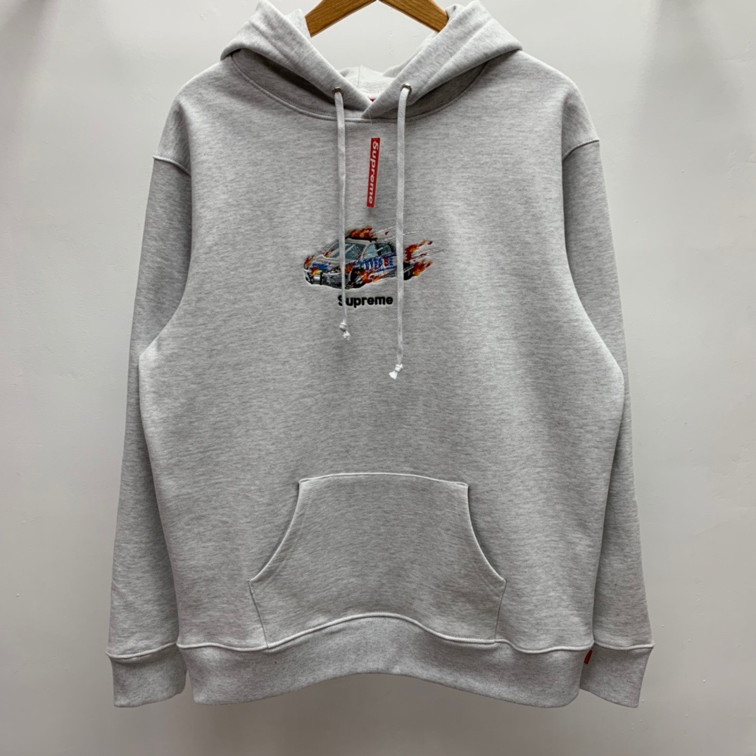 Supreme Cop Car Hooded Sweatshirt Ash Grey | Yahoo奇摩拍賣