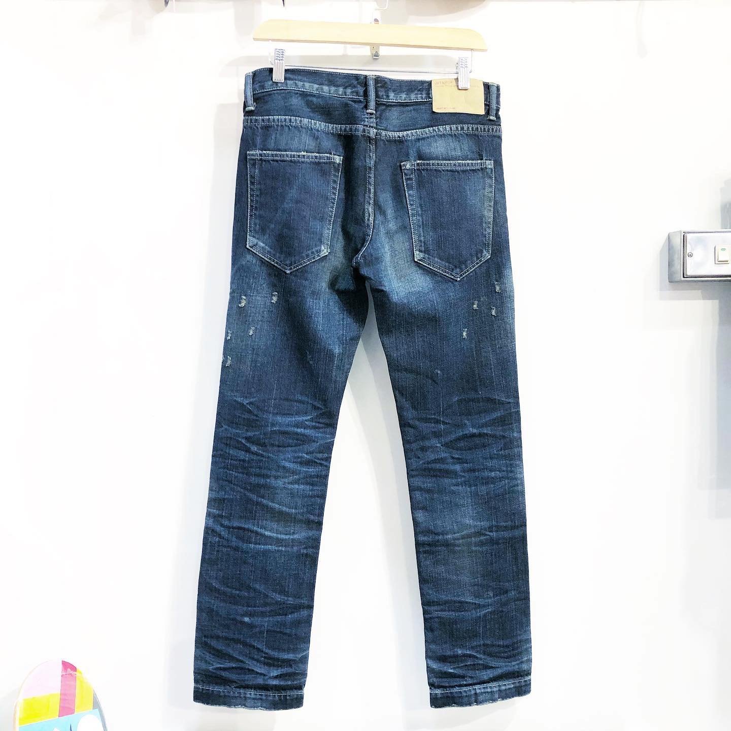 希望商店】WTAPS BLUES VERY SKINNY TRASH 13SS 刀割破壞牛仔褲| Yahoo