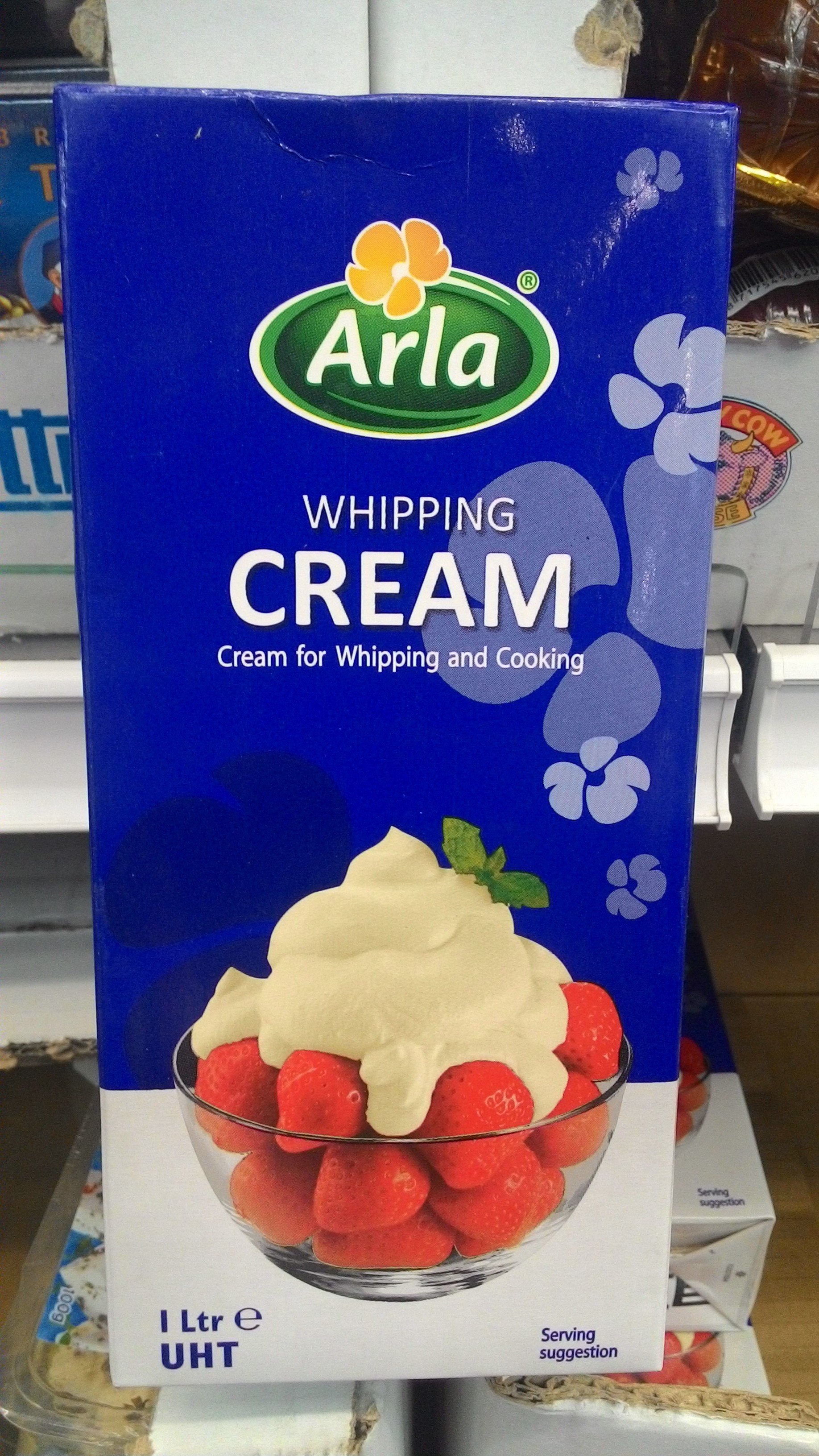 【日日小舖外送代購】好市多 Arla UHT Whipping Cream 動物性鮮奶油 1公升 丹麥產 高打發性