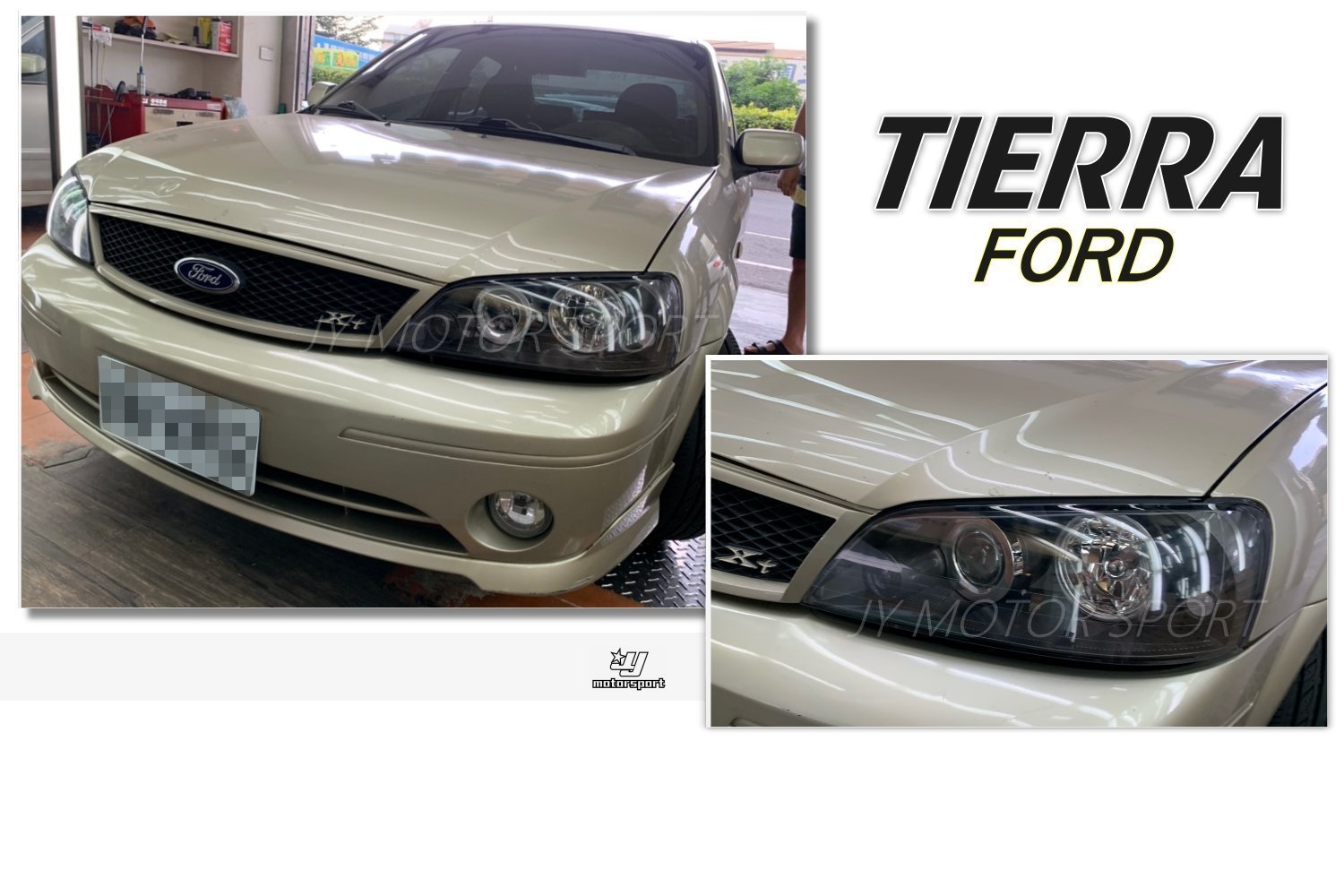 》傑暘國際車身部品《全新 FORD TIERRA LS RS SE  05 06 07 08 年 原廠型 黑框 大燈