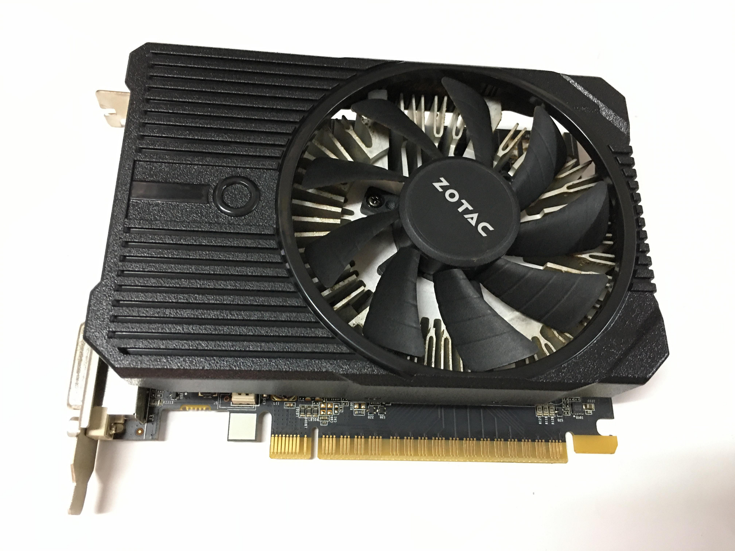 電腦雜貨店→ZOTAC 索泰  GTX1050ti 4G GTX 1050ti  免插電顯示卡 二手良品 $1900