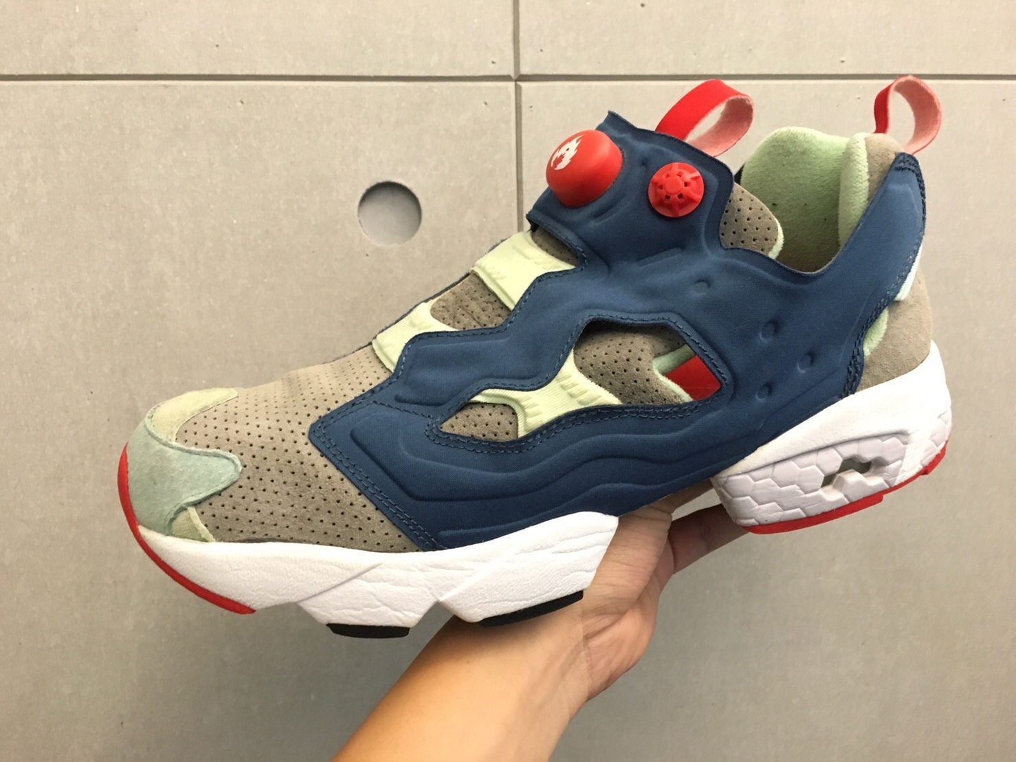 二手美品Reebok Pump Fury x HANON 火焰超限量Us9.5 27.5cm NMD 參考