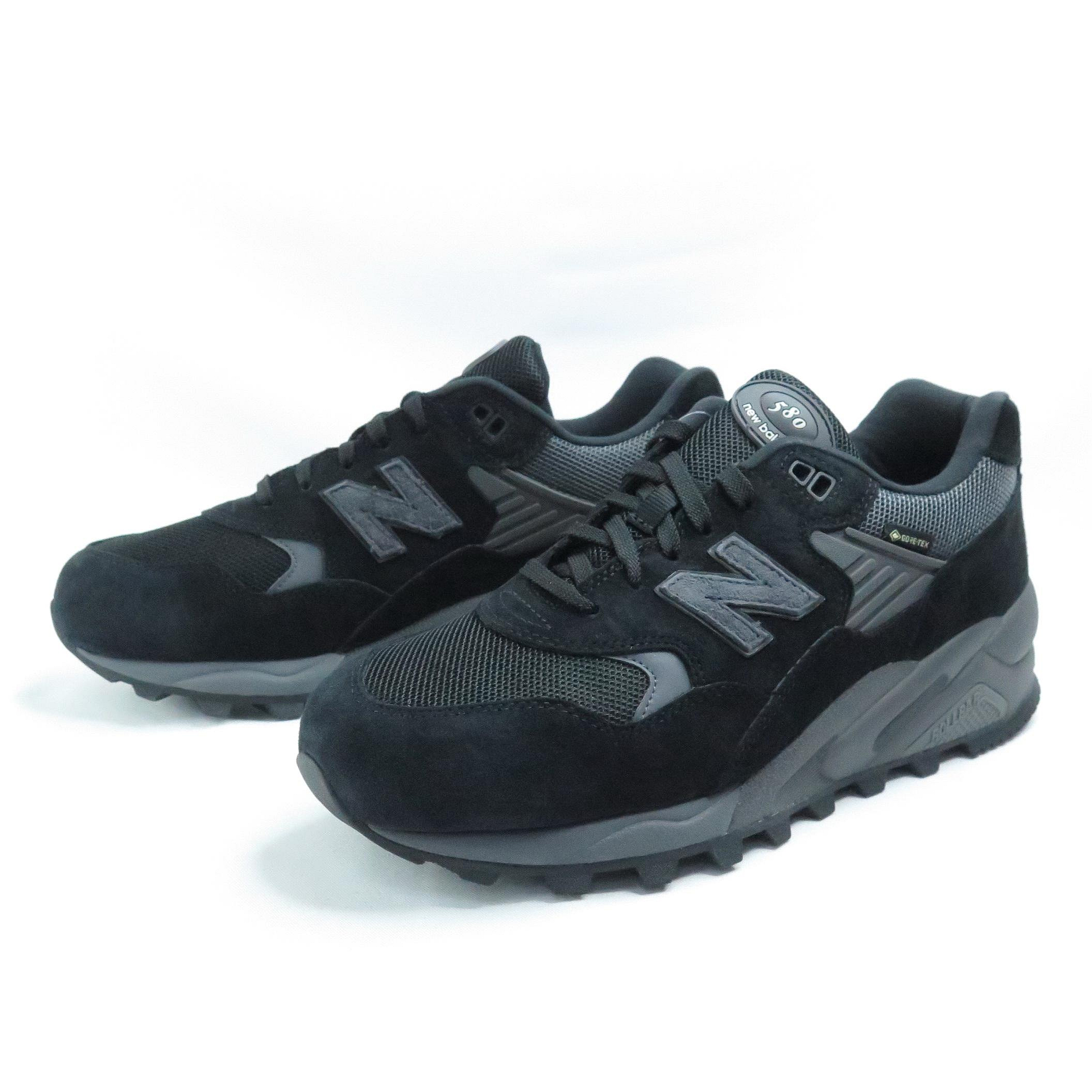 New Balance MT580RGR 男款休閒鞋D楦麂皮GORE-TEX 防潑水580 黑X磁石灰