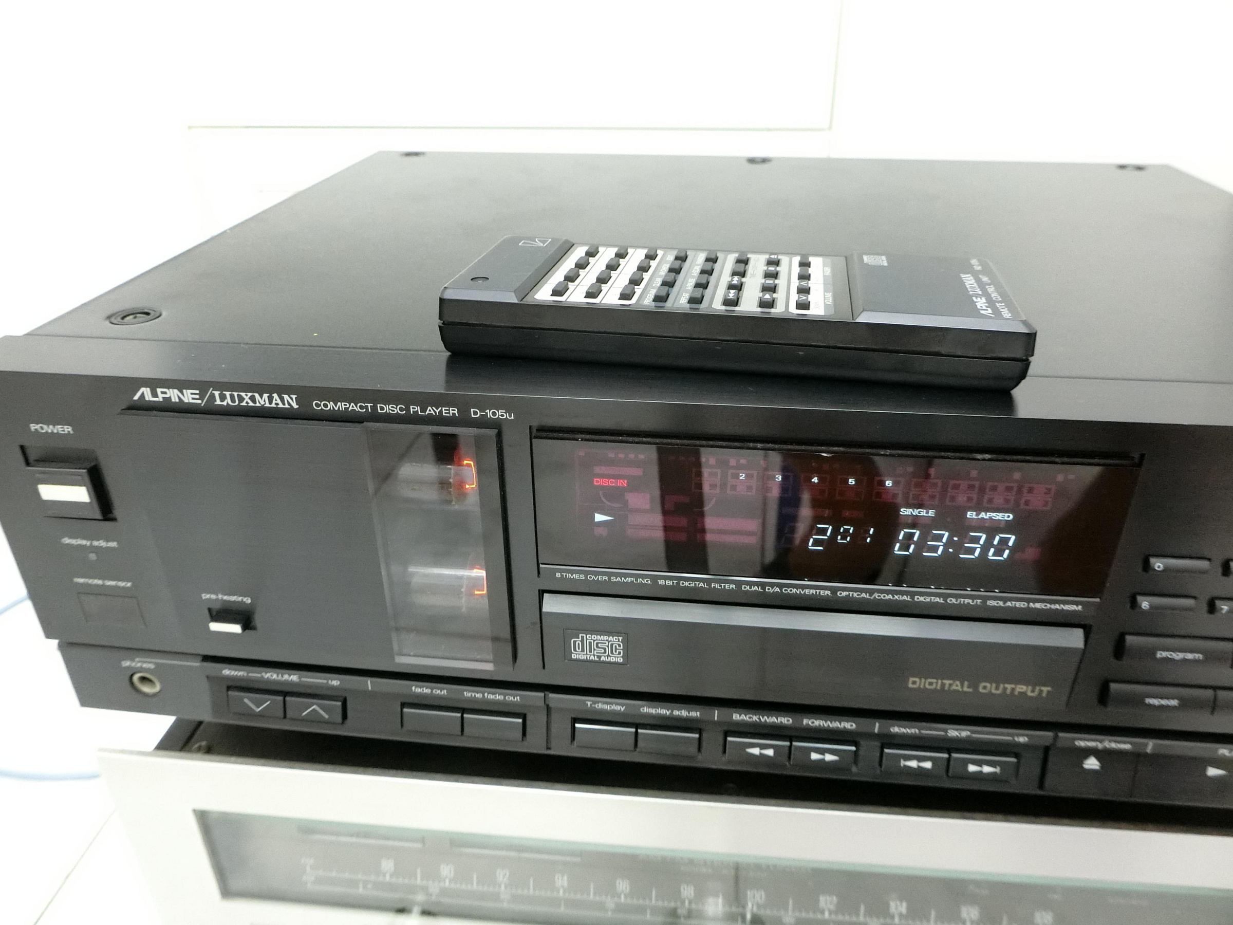 Luxman / ALPINE   D-105u真空管 CD 播放機 /使用SONY讀取頭  made in Japan