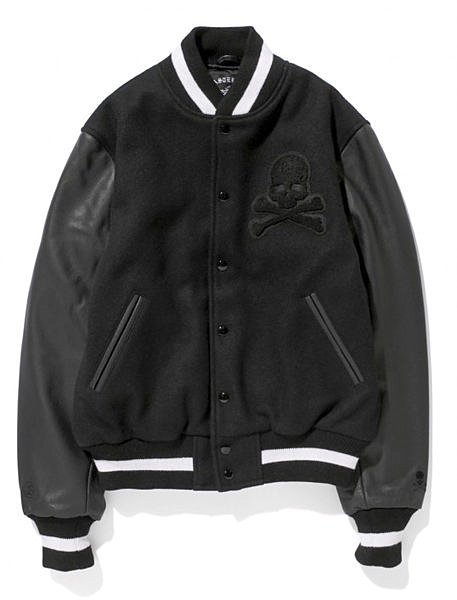 限定数のみ mastermind stussy goldenbear 袖革 スタジャン | www