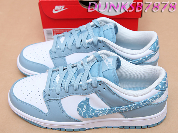 2022 NIKE WMNS DUNK LOW ESS PAISLEY PACK 女變形蟲水藍DH4401-101