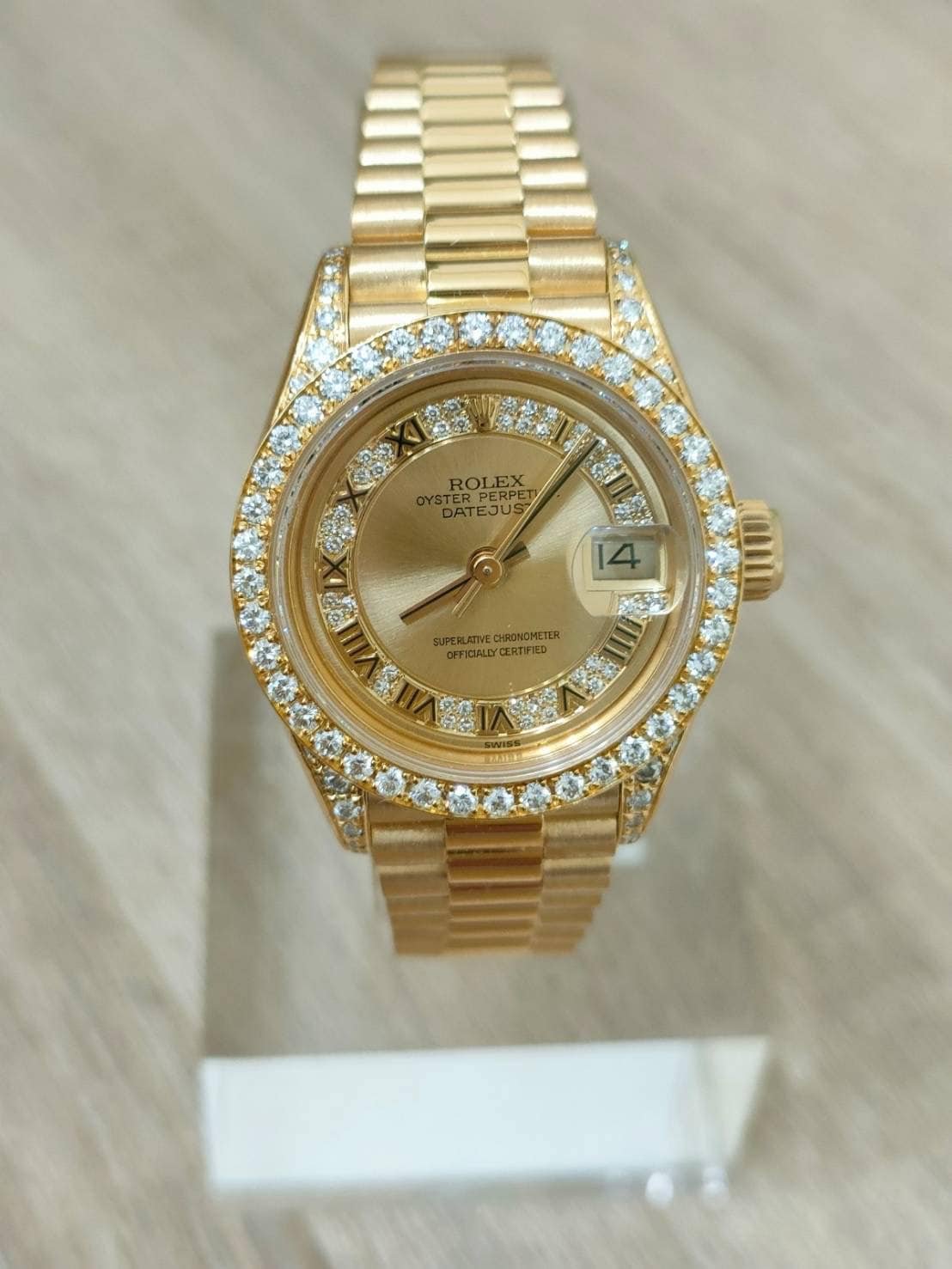 鑫泰典精品 勞力士ROLEX 69158 MR多層鑽面盤 整只原裝 整只原裝 整只原裝 女錶 有原廠單跟盒