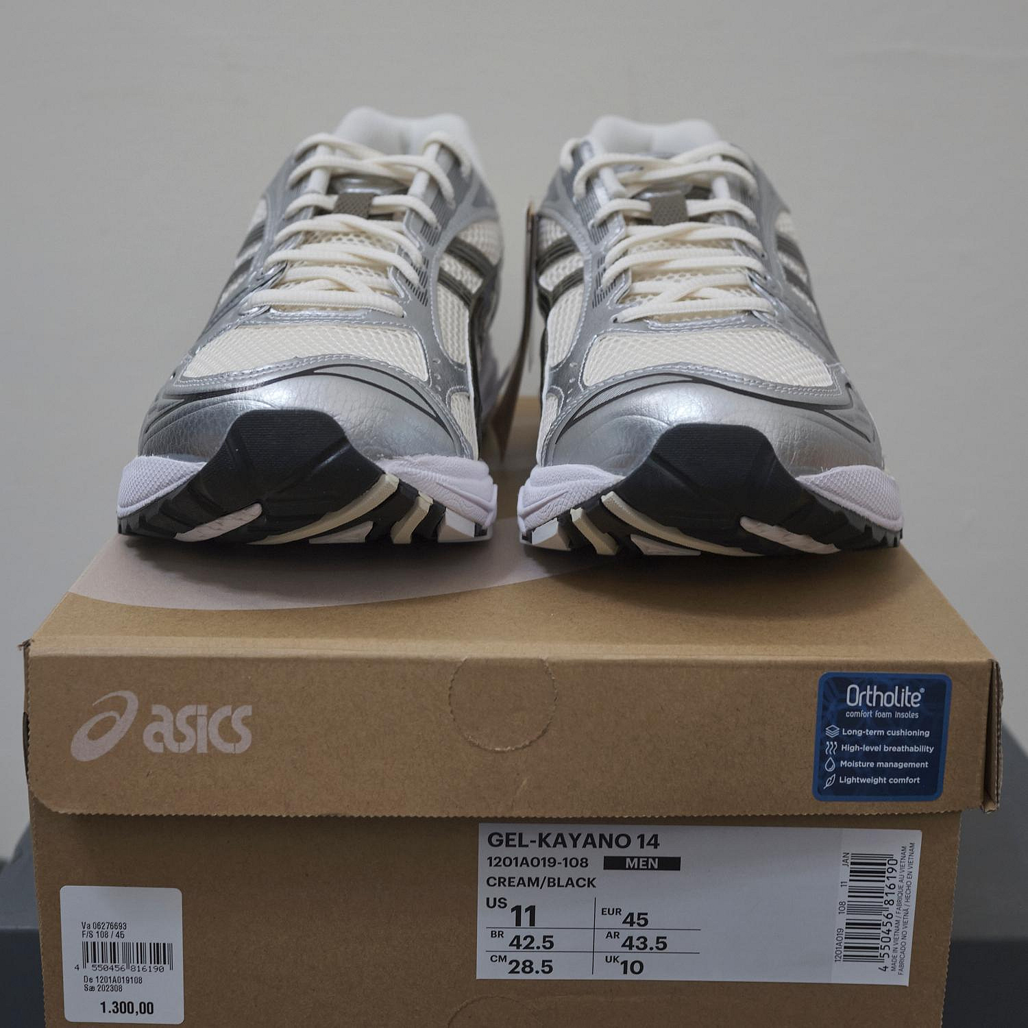 Asics GEL-KAYANO 14 Cream Black US11 28.5CM | Yahoo奇摩拍賣