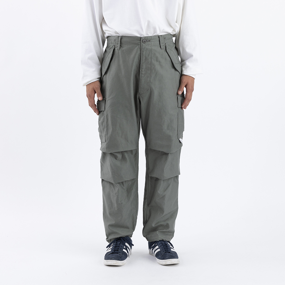 日貨代購CITY】2020AW DESCENDANT D-65M SATIN TROUSERS 口袋褲工裝褲