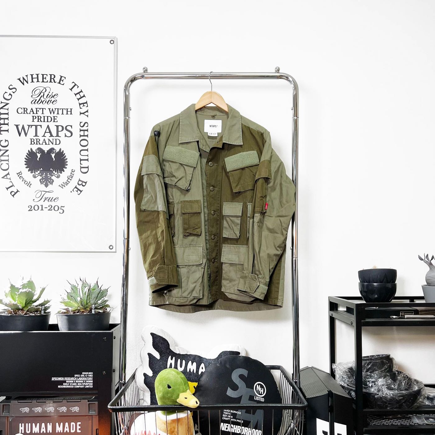 希望商店】【✓寄賣商品】WTAPS MODULAR 17AW 初代拼接十袋軍衫| Yahoo